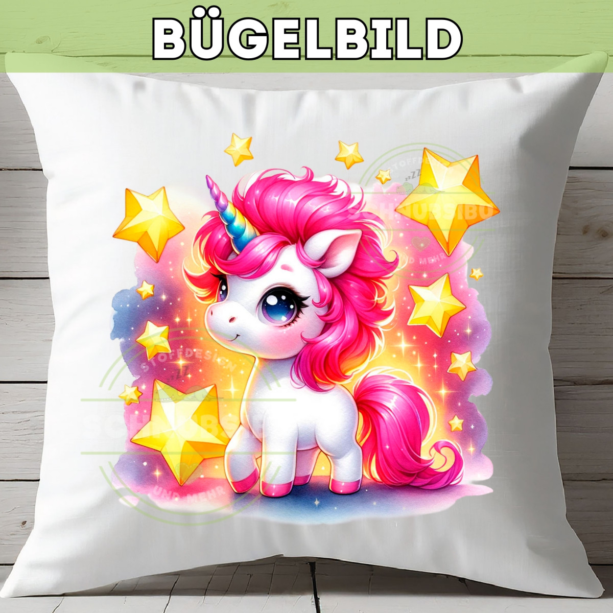 Bügelbild Einhorn Stern Edition Nr. 4